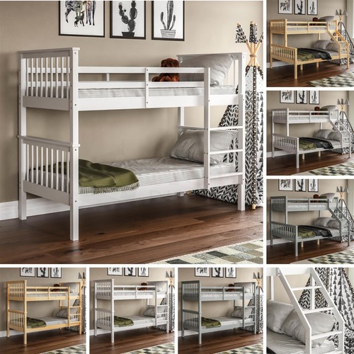 Wooden bunk beds - wooden, detachable
