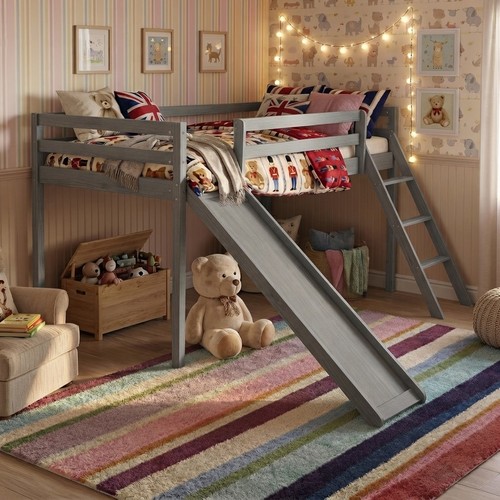 Charming pine wood bunk bed - pine,