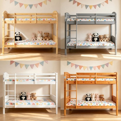 Wooden bunk bed - wooden,