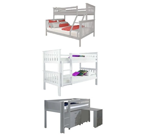 Wooden bunk bed double triple - bed,