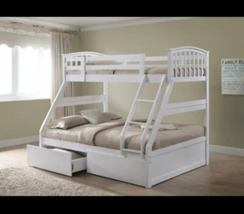 Triple bunk bed - -, white
