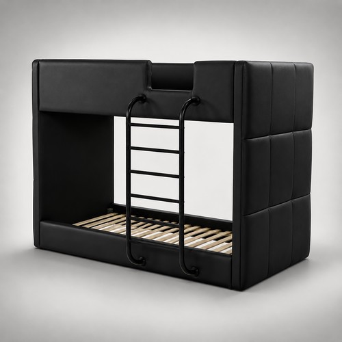 Modern black faux - black,