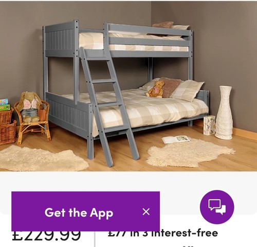 New triple bunk bed - new, with