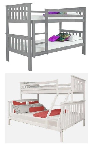 Wooden bunk bed double - bed,