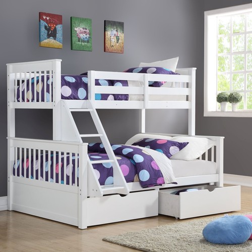 Wooden triple sleeper - bunk, bed