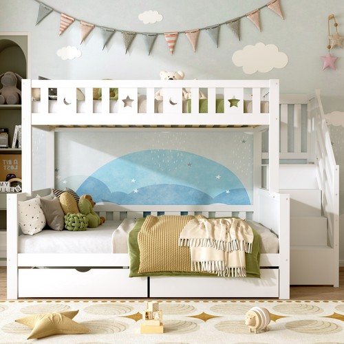 Triple bunk bed single - single, &