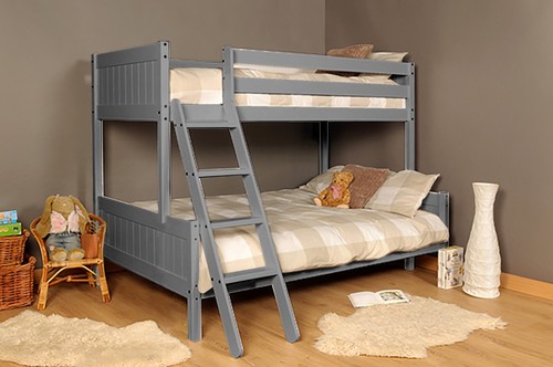 Triple wooden bunk - bed, classic