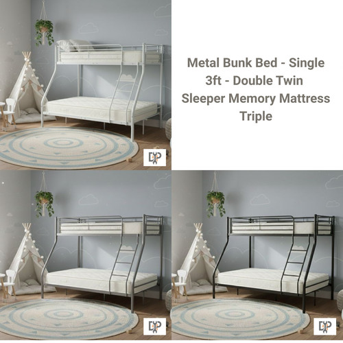 Metal triple bunk - triple, single